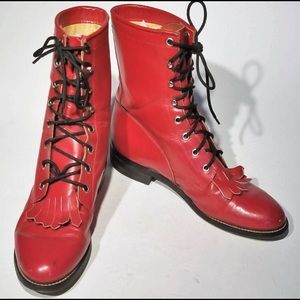 Justin Diamond J Western Boots Vintage Size 8.5